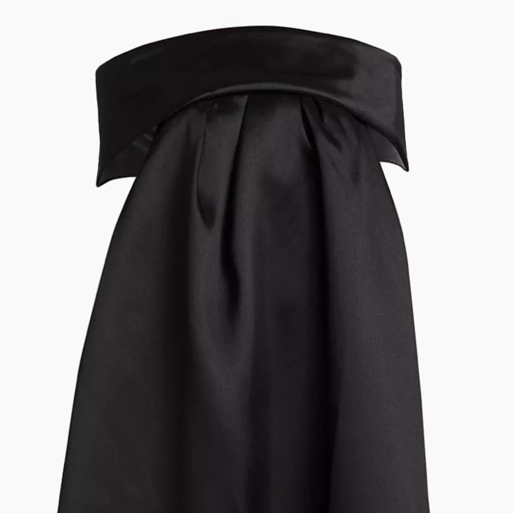 Amsale Bow Back Trapeze Dress